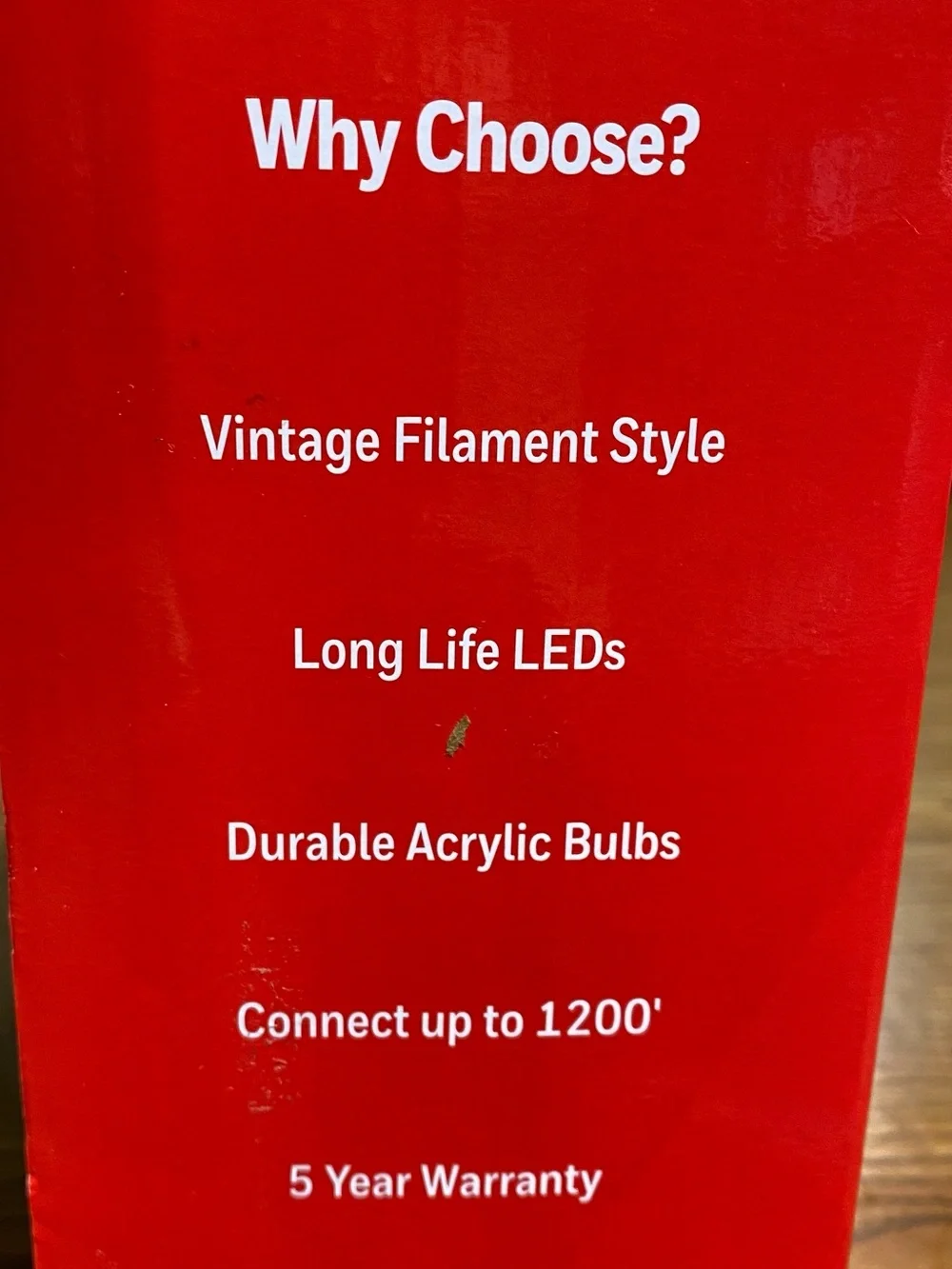 Honeywell Amber LED Indoor/Outdoor String Lights - Warm Amber